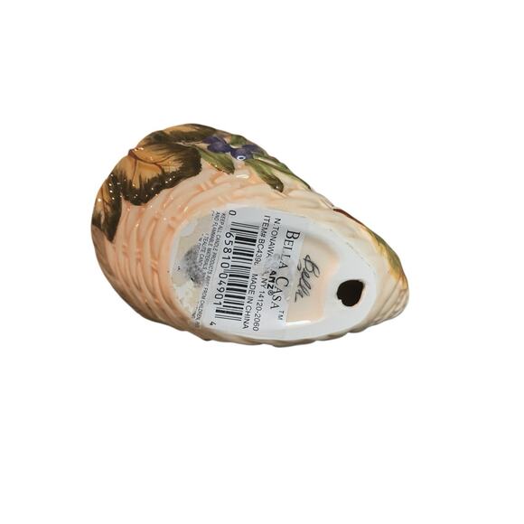 2 Cornucopia Horn Of Plenty Fall Harvest Thanksgiving Candle Holders Bella Casa - Picture 7 of 9